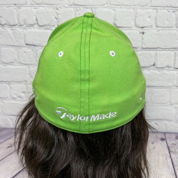 TAYLORMADE RBZ Golf Hat Cap Stretch Fit Men Size L/XL Green - DISCOLORATION LOOK - Picture 3 of 15